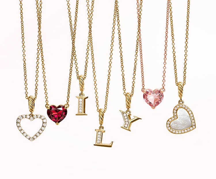 David yurman diamond heart necklace hotsell
